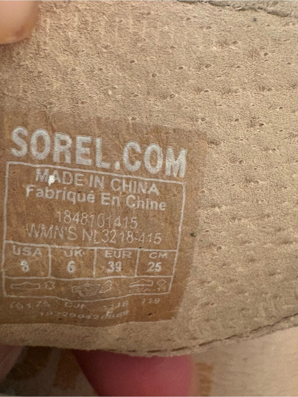 Sorel Joanie II Full Grain Leather Sandal Wedges Blue Tan Women Size 8 - Picture 8 of 8